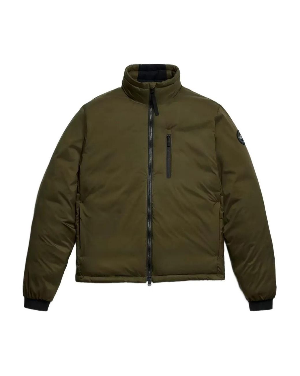 Canada Goose Green Lodge Zip-Up Pocket Jacket for men