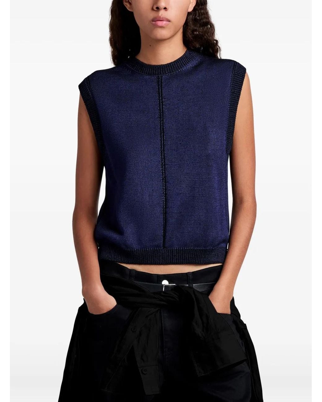 Proenza Schouler Blue Emily Top