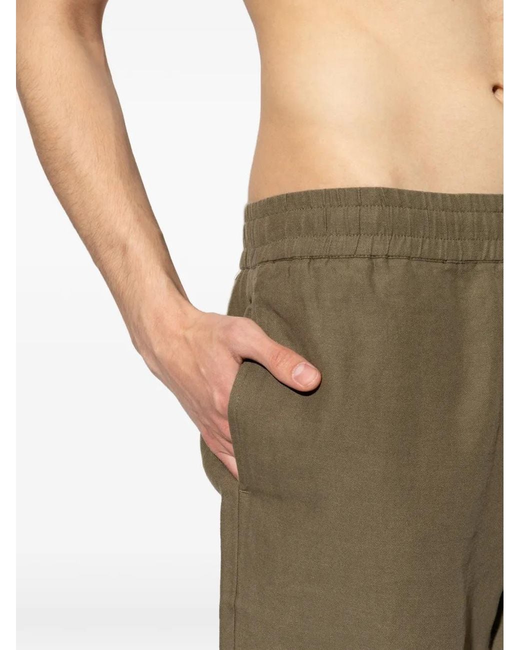 Samsøe & Samsøe Green Smith Elasticated-Waistband Shorts for men