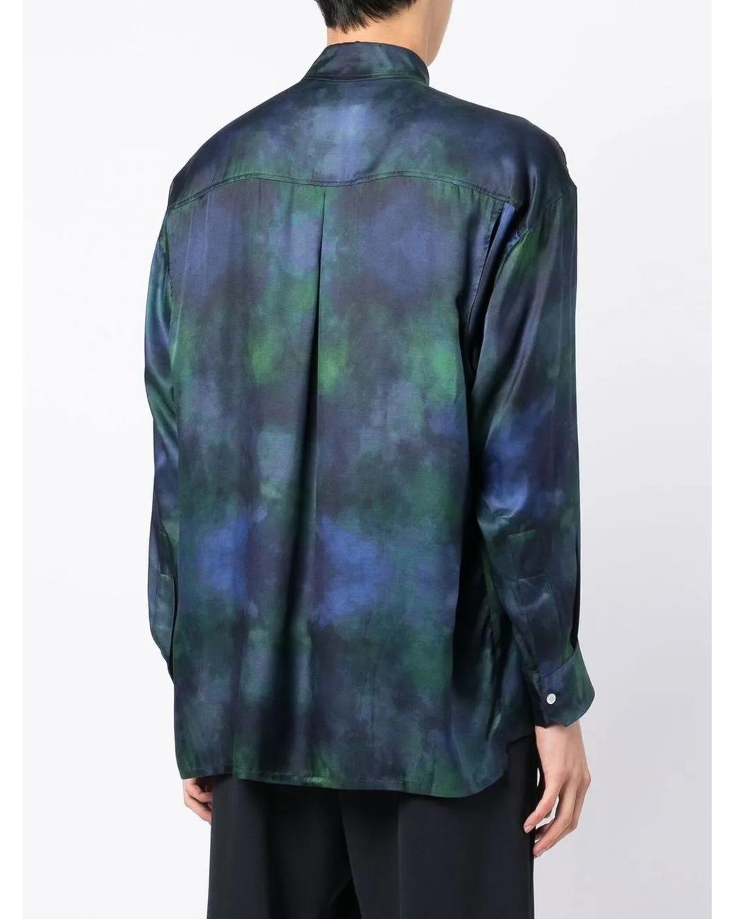 Ahluwalia Blue Shakti Long-Sleeve Shirt for men