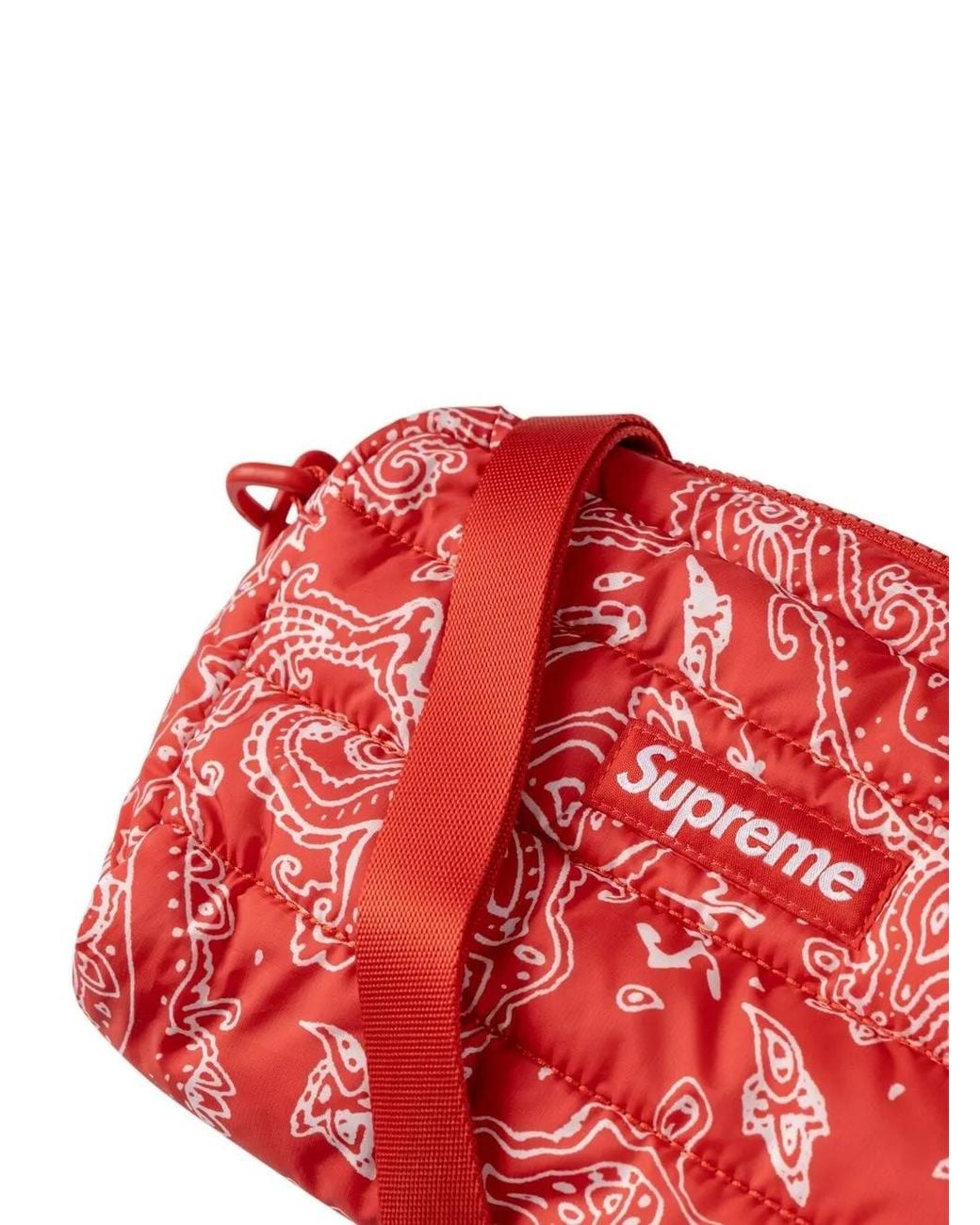 Supreme Red Puffer Side Bag