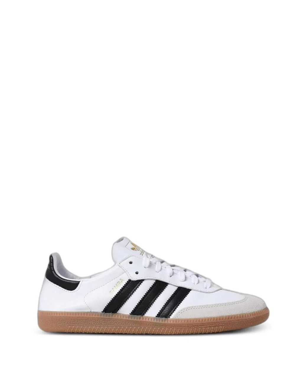 Adidas White Samba Decon Leather Sneakers