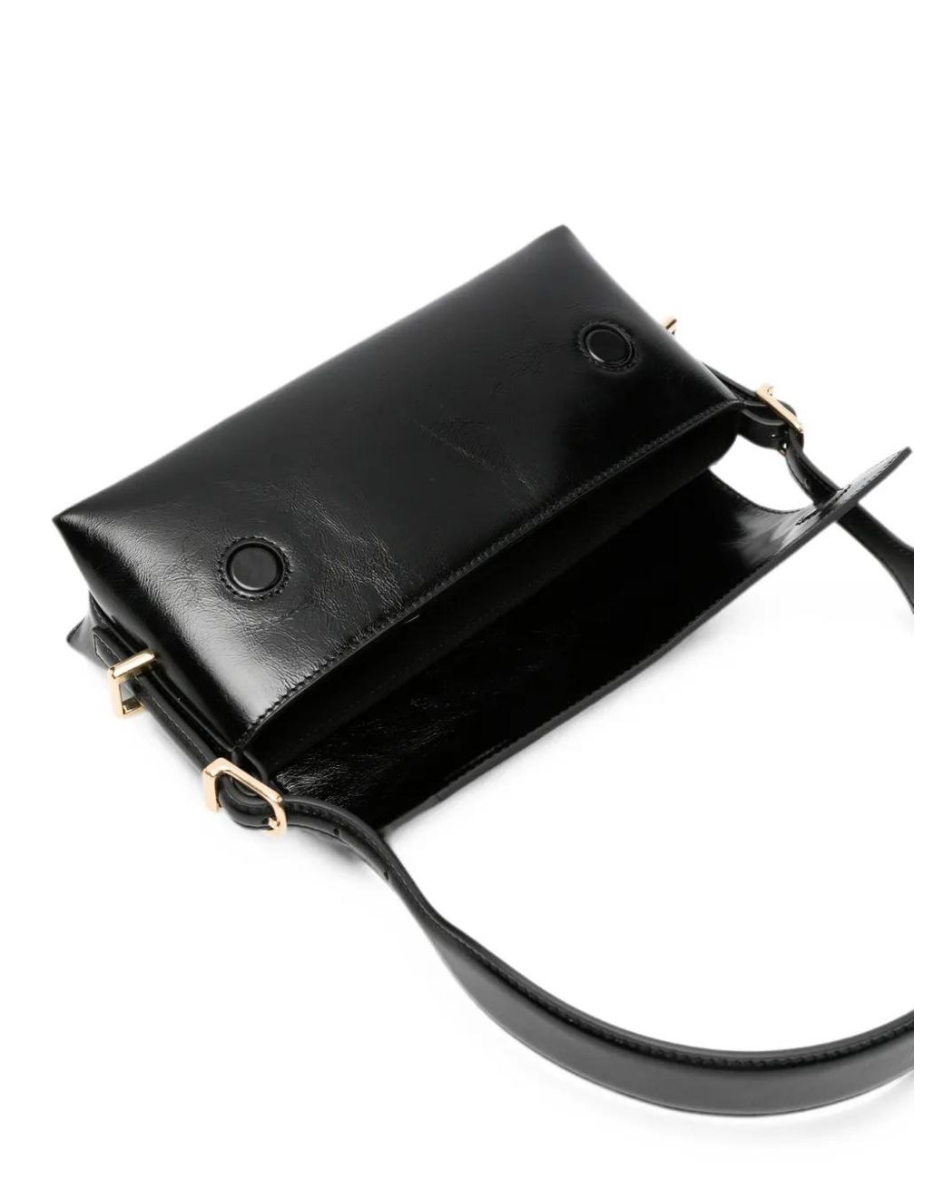 Jonathan Simkhai Black Atlas Moto Leather Shoulder Bag