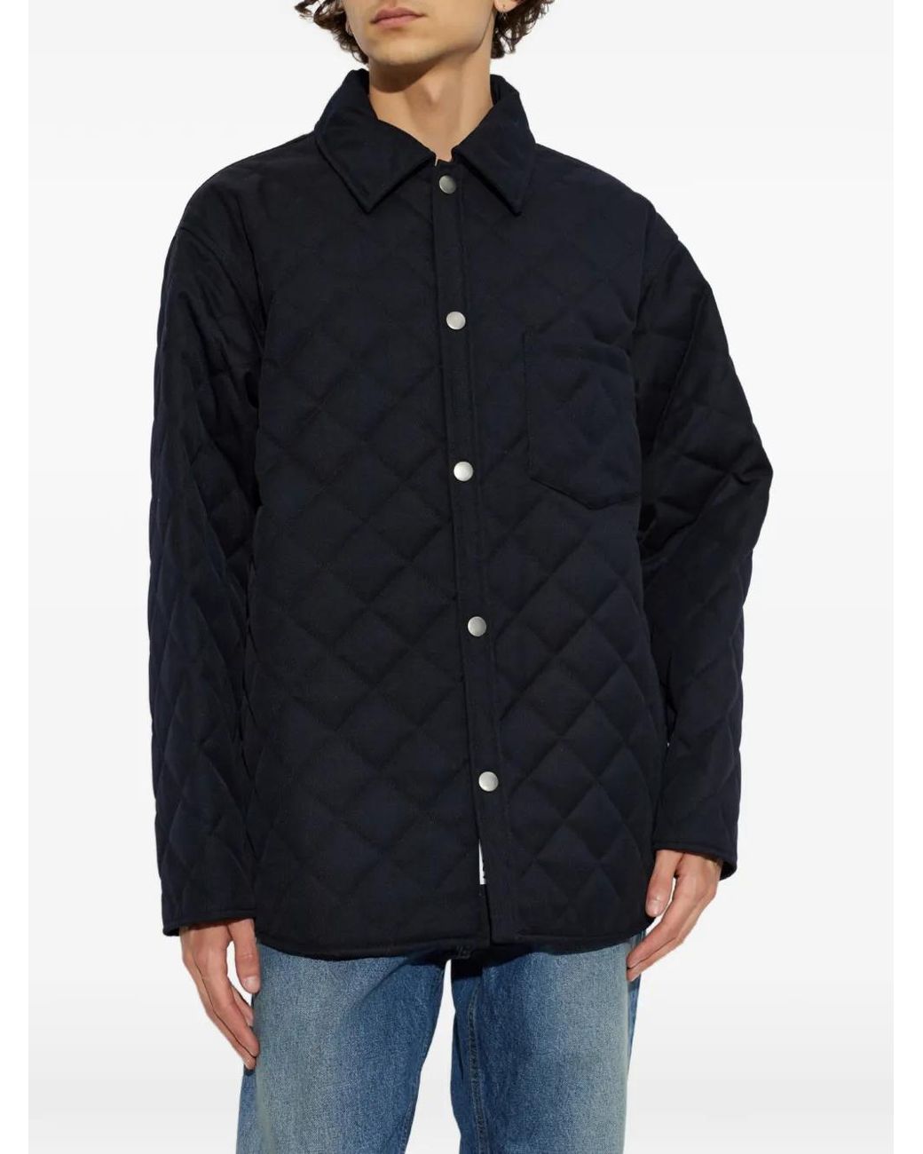 A.P.C. Blue Georges Wool Jacket for men