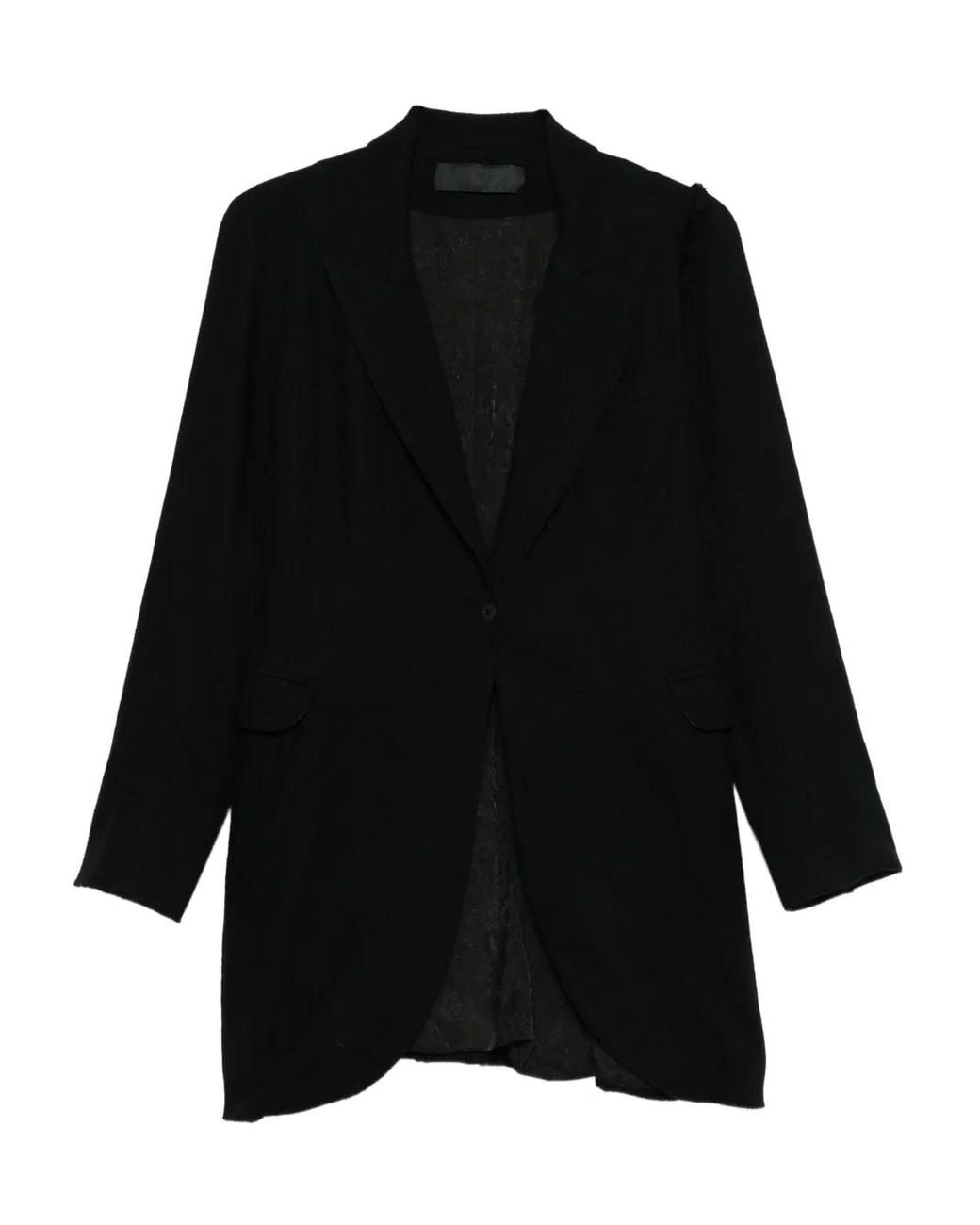 Chaqueta Ajustada Con Botones Marc Le Bihan de color Black