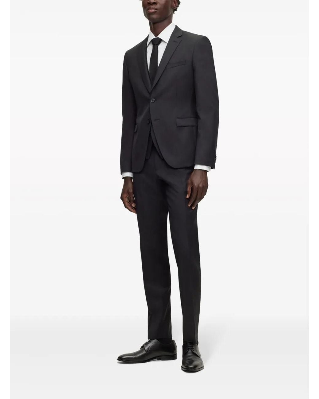 Boss Black Virgin-Wool Single-Breasted Blazer for men