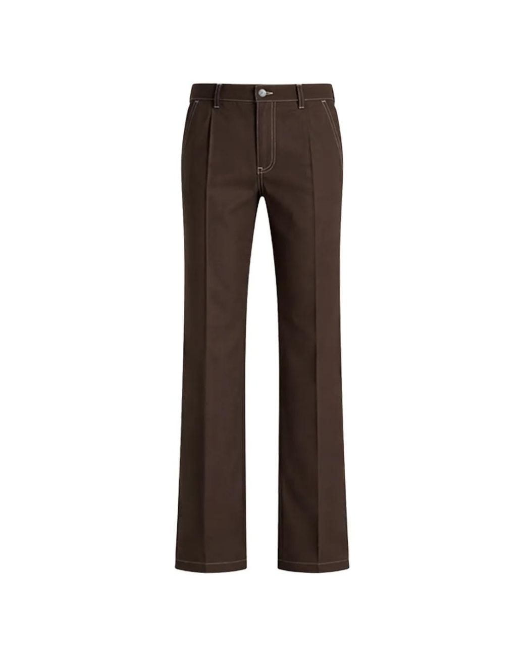 DSquared² Gray Stripe-Detail Tailored Trousers for men
