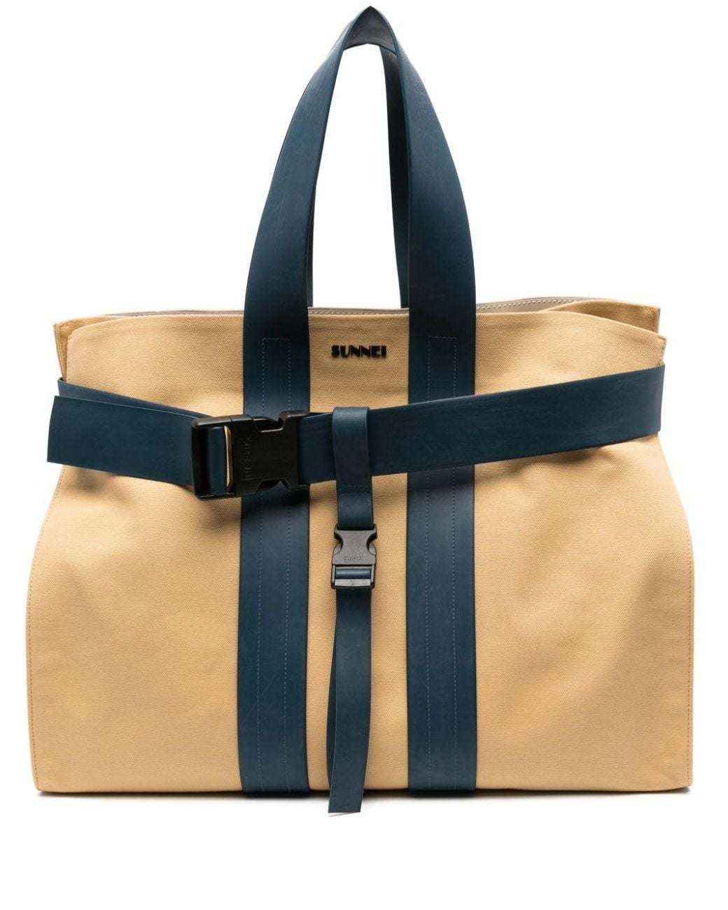 PARALLELEPIPEDO MICRO BAG / petrol blue & white main image 1
