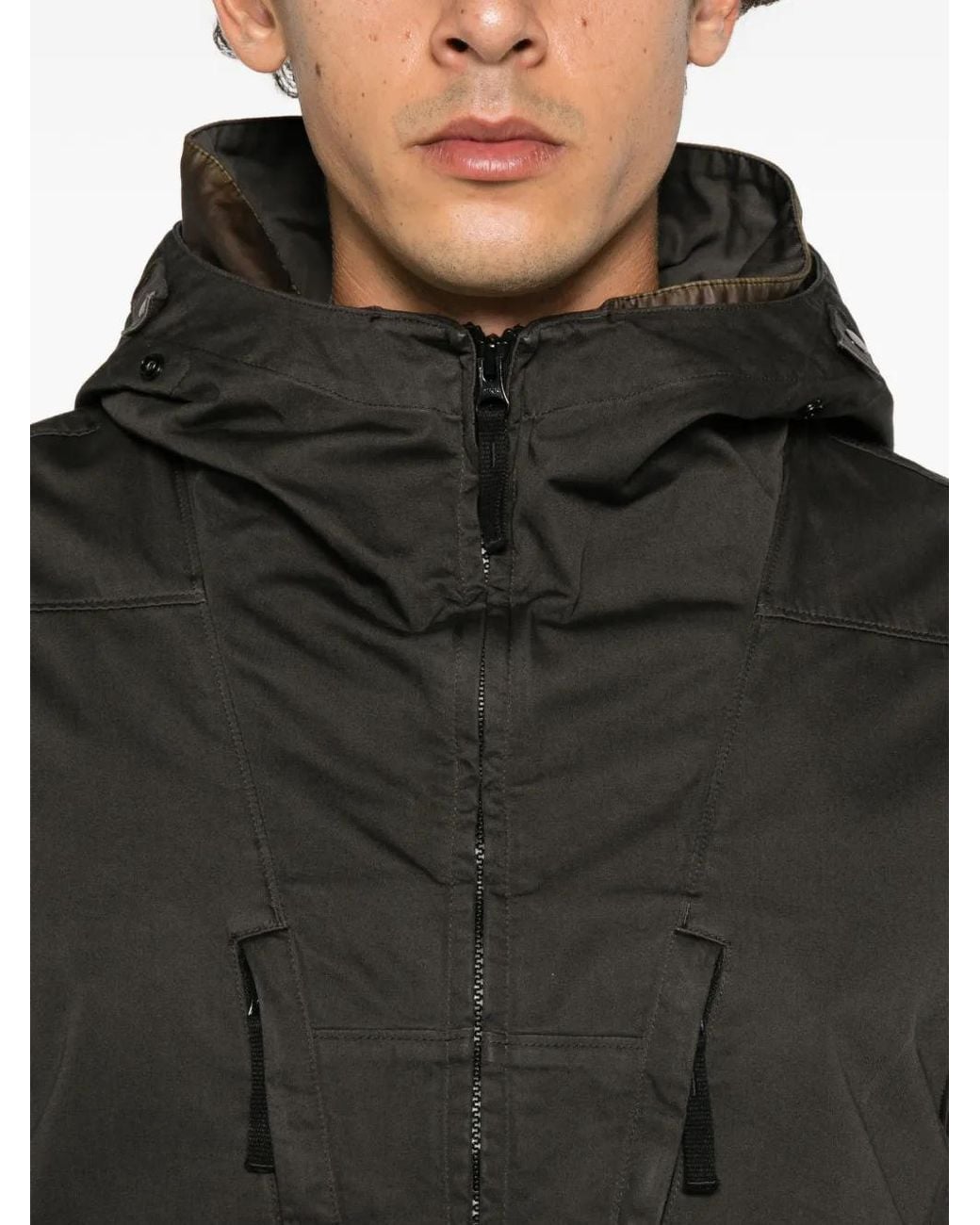 Stone Island Black Zip-Up Jacket for men
