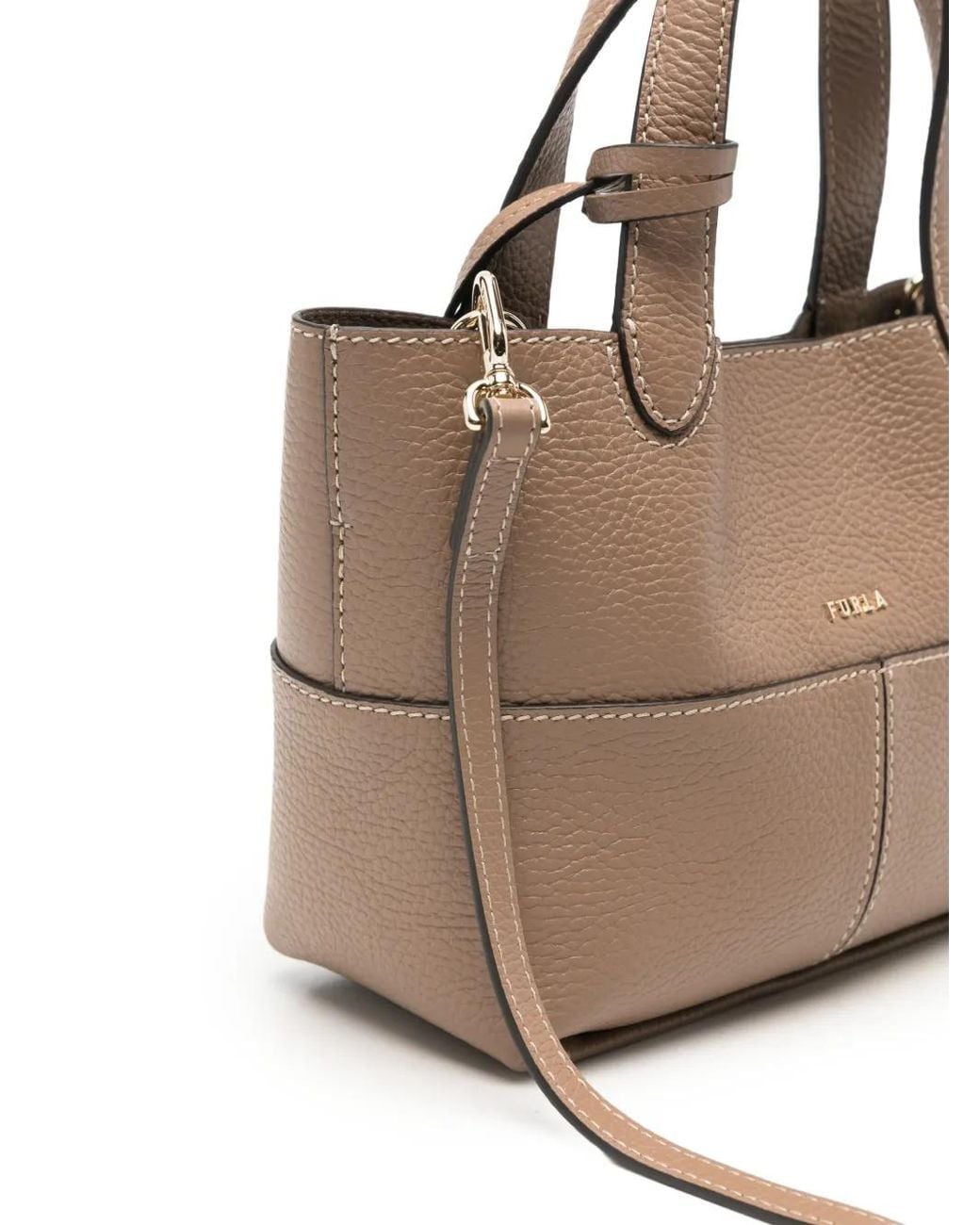 Furla Natural Pebbled-Leather Tote Bag