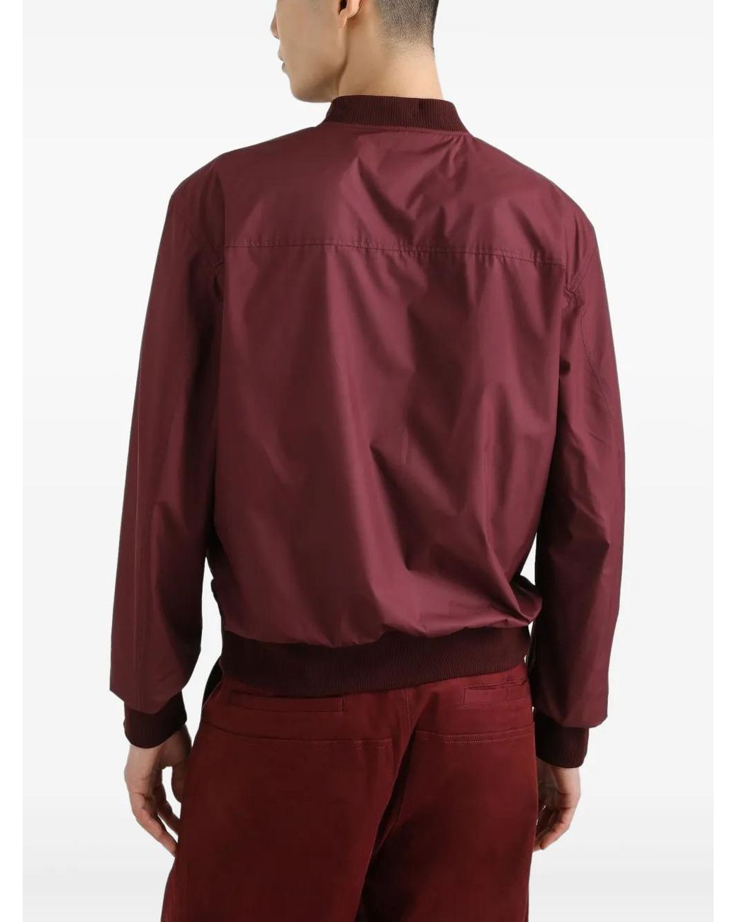 Chaqueta Bómber Con Cremallera Dolce & Gabbana de hombre de color Red