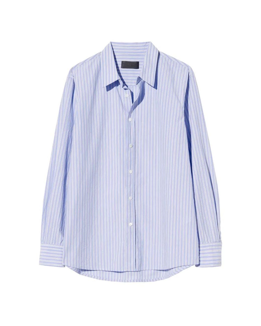 Nili Lotan Blue Raphael Striped Shirt