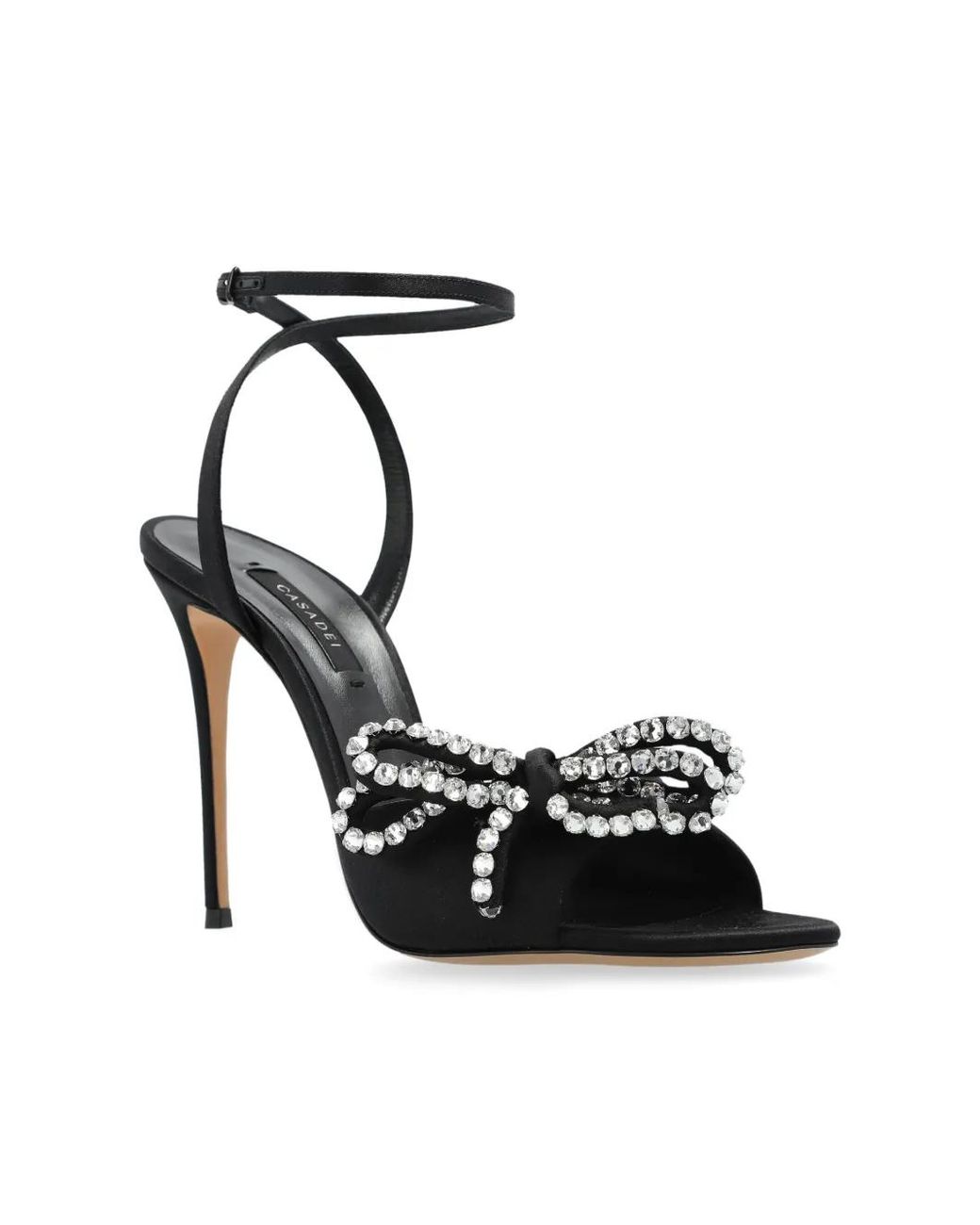 Casadei Black 100Mm Judith Sandals