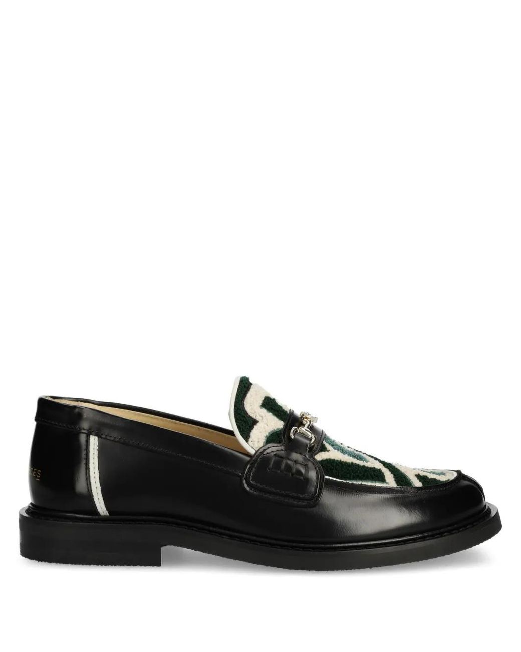 Filling Pieces Black Leather Loafers for men