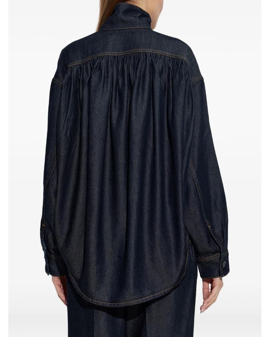 IRO Blue Coming High-Neck Shirt