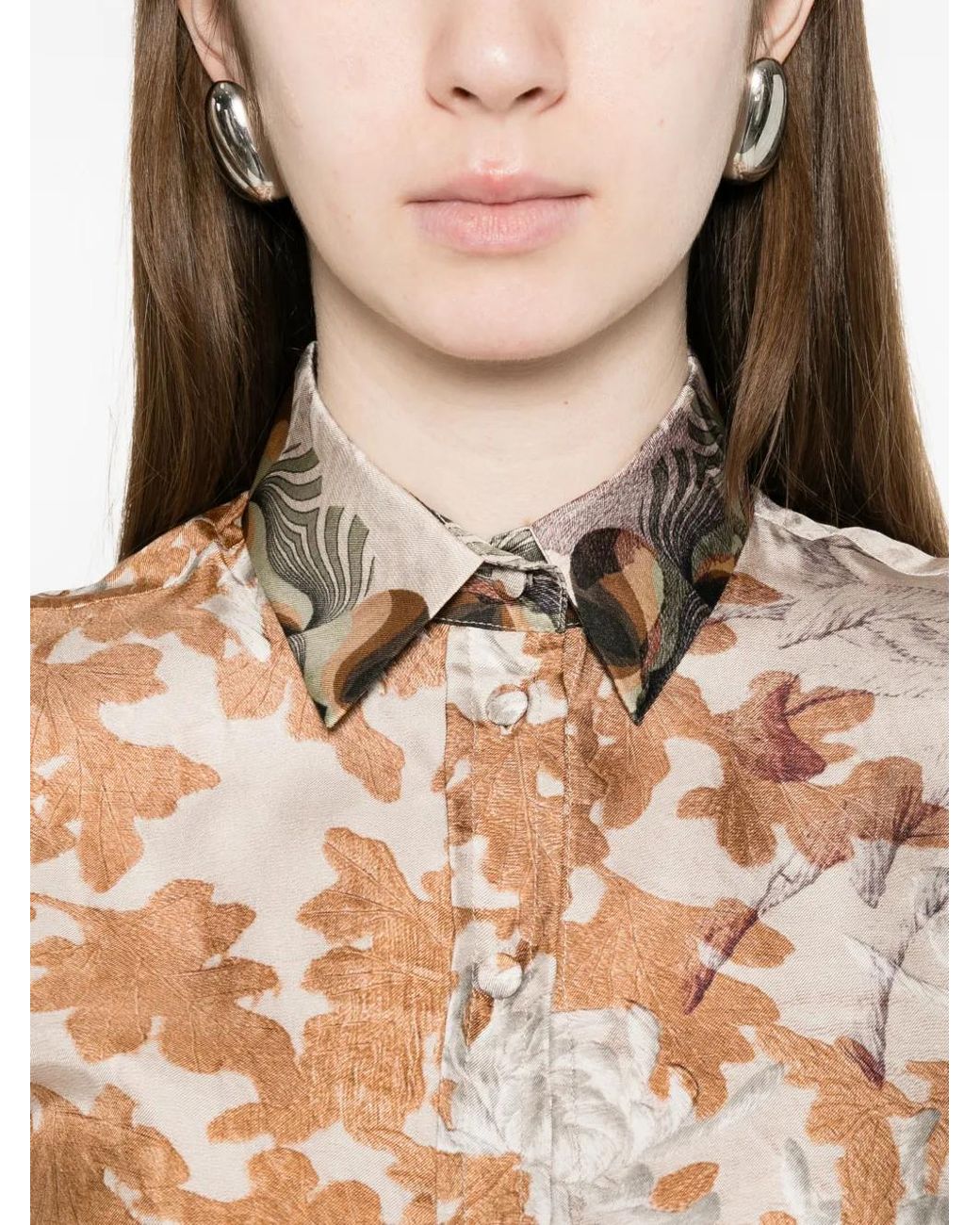 Pierre Louis Mascia White Floral Print Shirt