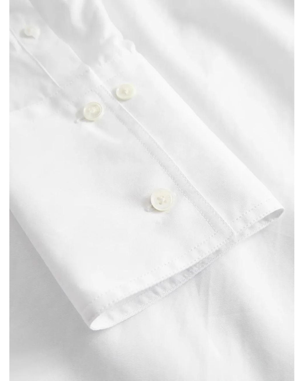 Mark Kenly Domino Tan White Cotton Shirt