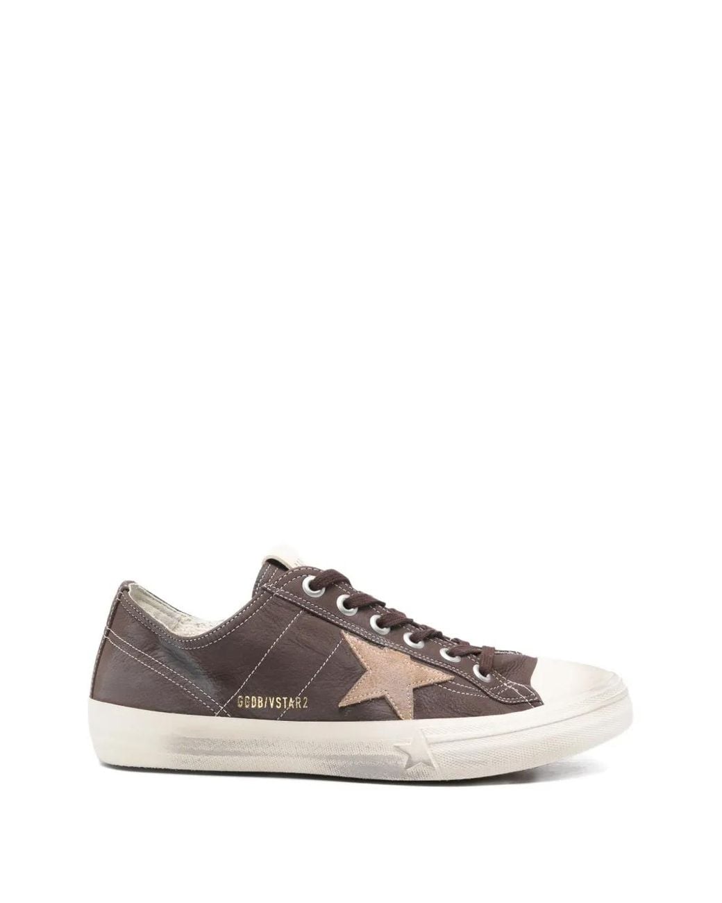 Golden Goose Deluxe Brand Brown Low-Top Vintage Star Silk Nylon Sneakers for men