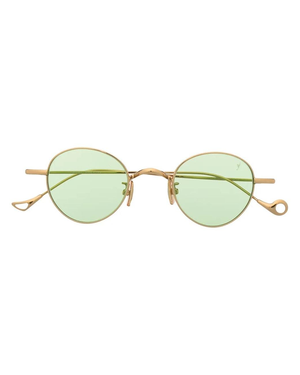 Eyepetizer Green Round-Frame Sunglasses