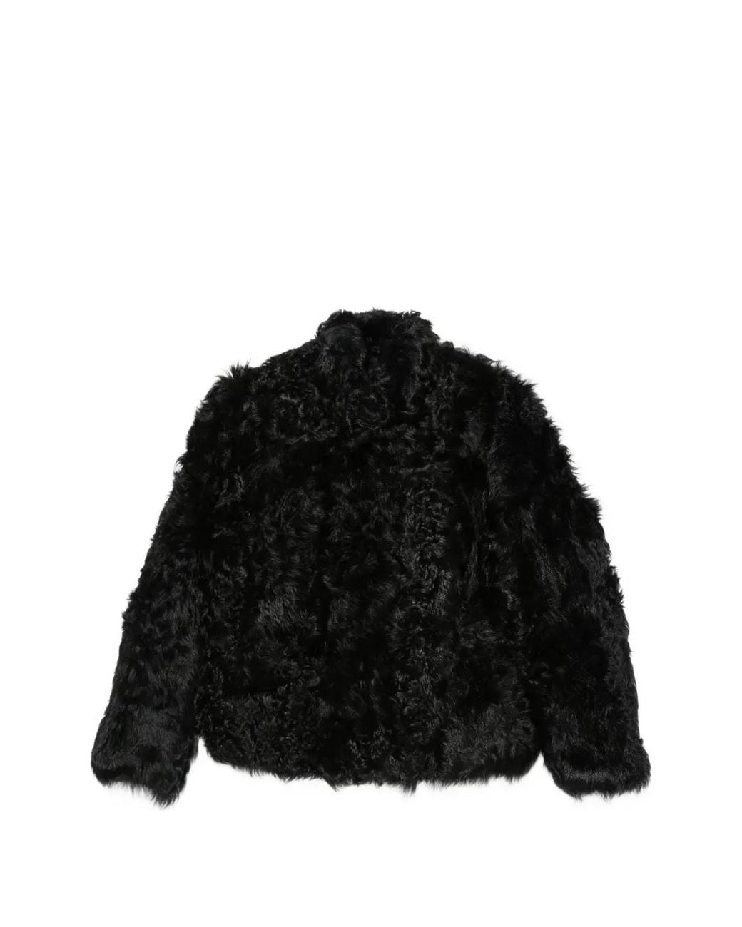 Source Unknown Black Lyn Long-Hair Jacket
