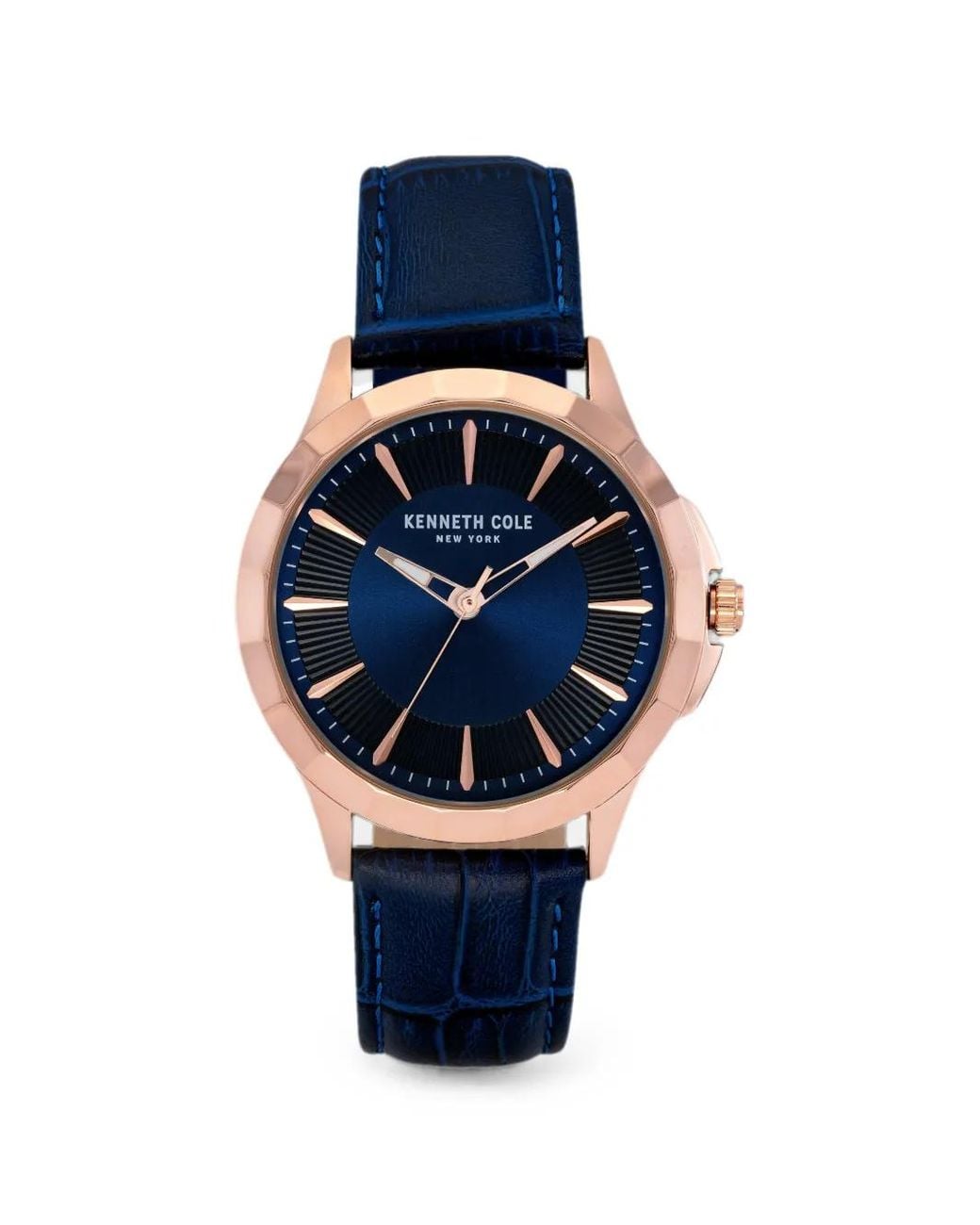 Kenneth Cole Blue Montre À Boîtier Rond Mm for men