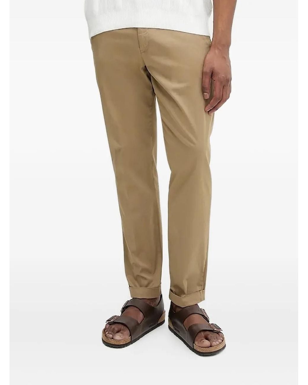 Liu Jo Natural Welt-Pocket Cuffed Trousers for men