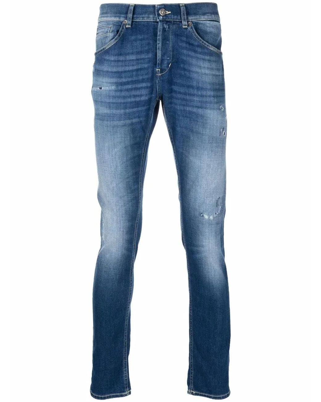Vaqueros Con Acabado Lavado Dondup de hombre de color Blue