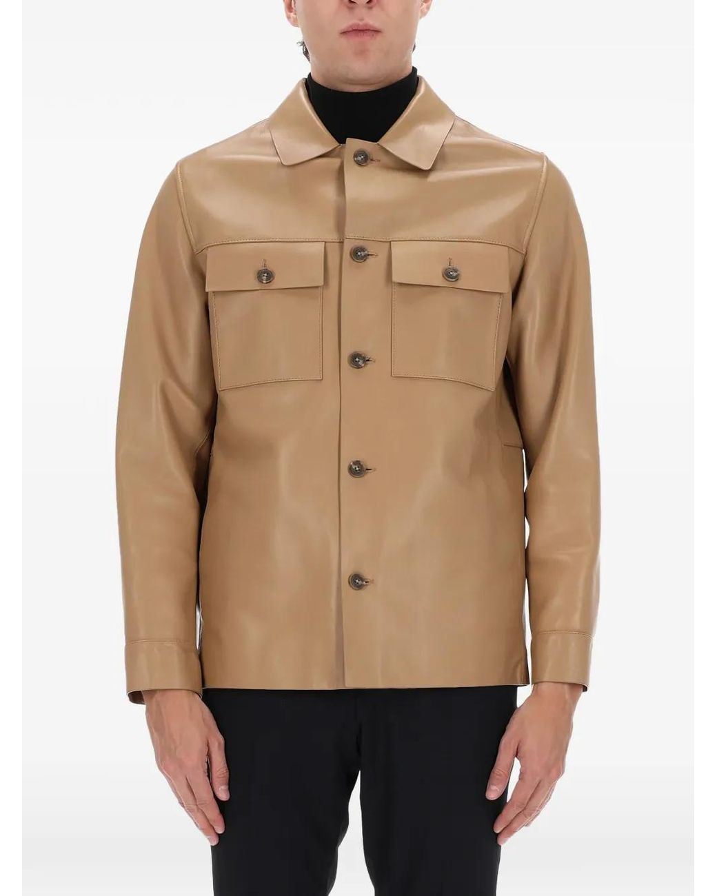 Boss Natural Buttoned Pocket Shirt Jacket for men