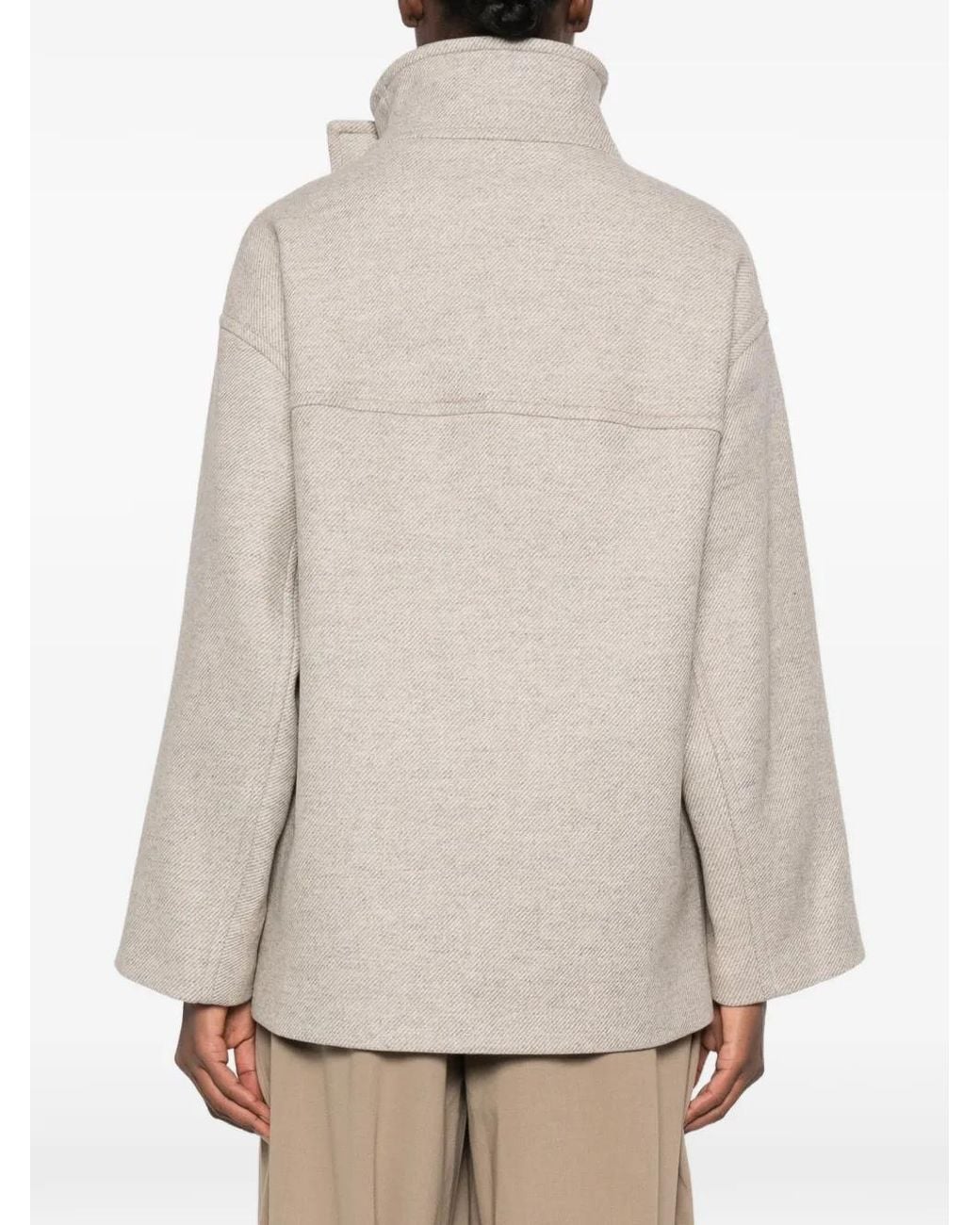 Joseph White Isaia Double-Breasted Coat