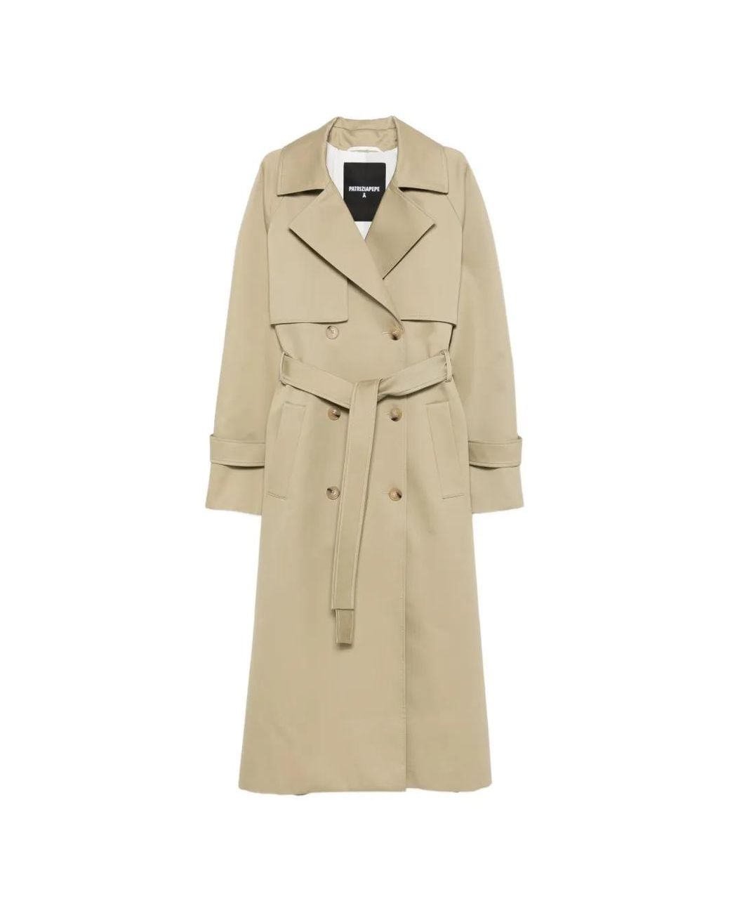 Patrizia Pepe Natural Cotton Trench Coat