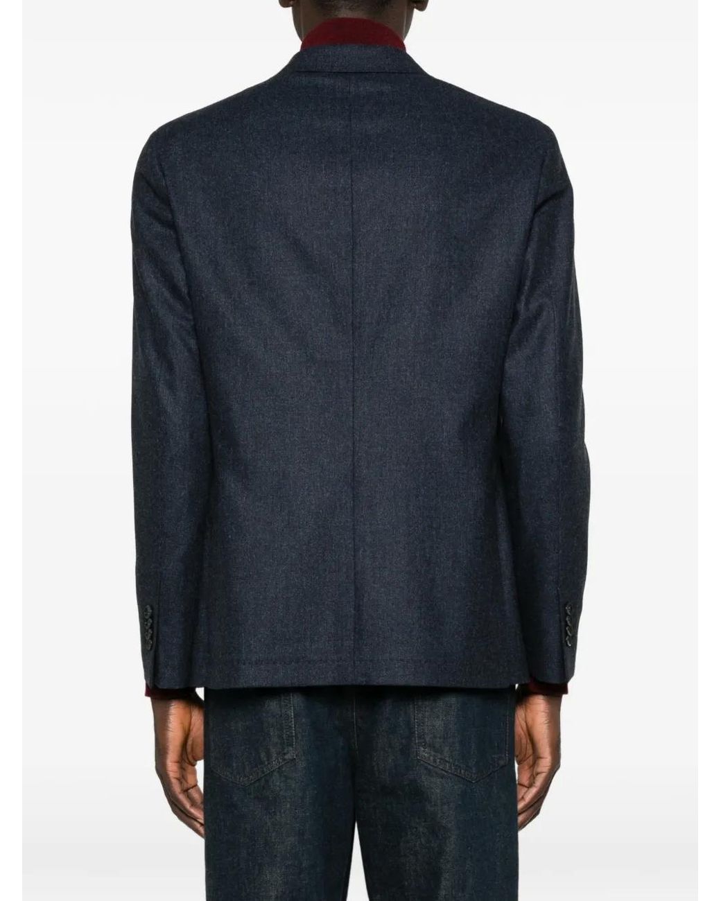 Latorre Blue Single-Breasted Blazer for men