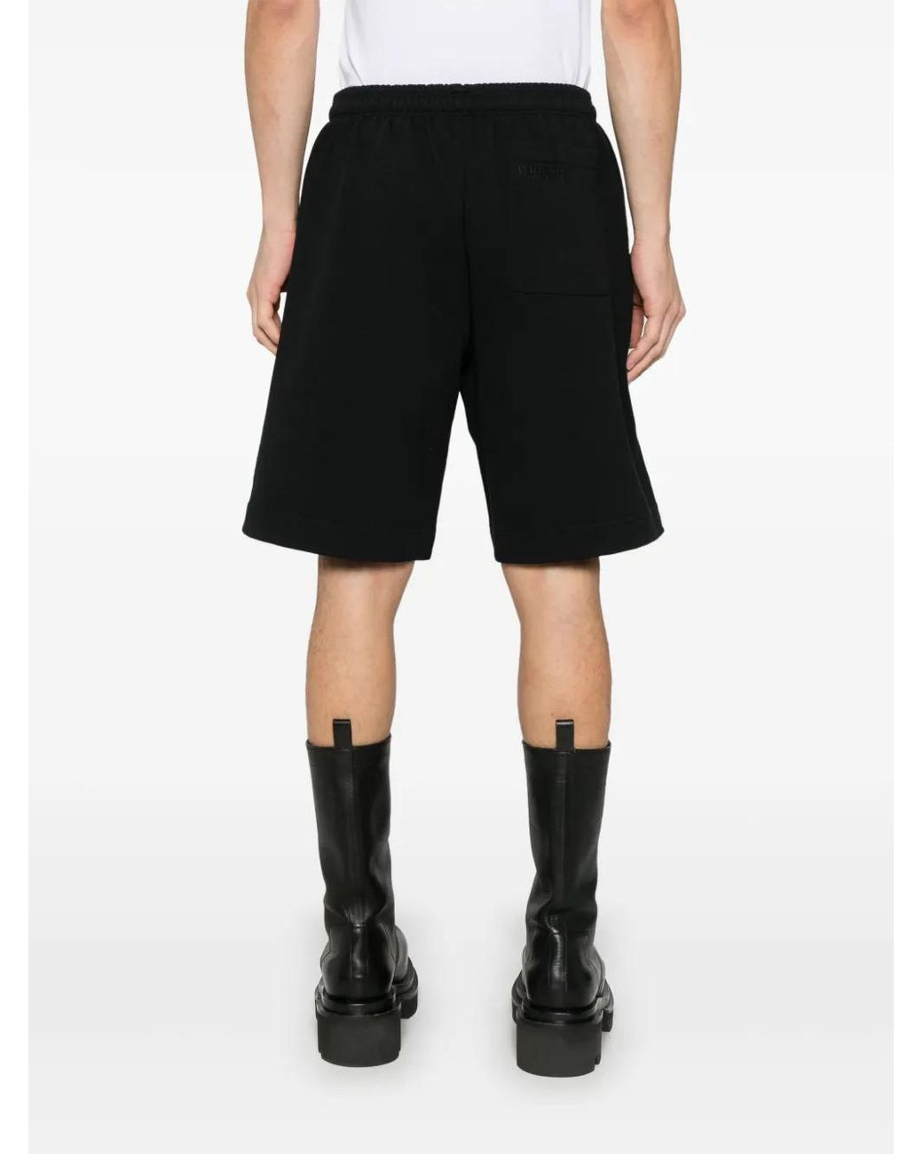 Vetements Black Shorts Mit Logo-Print