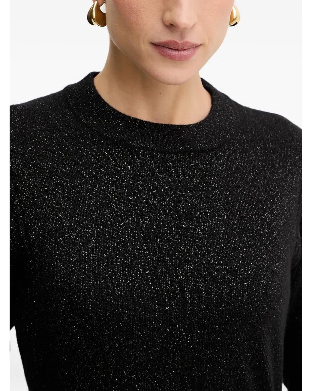 ARMANI EXCHANGE Black Round-Neck Sweater