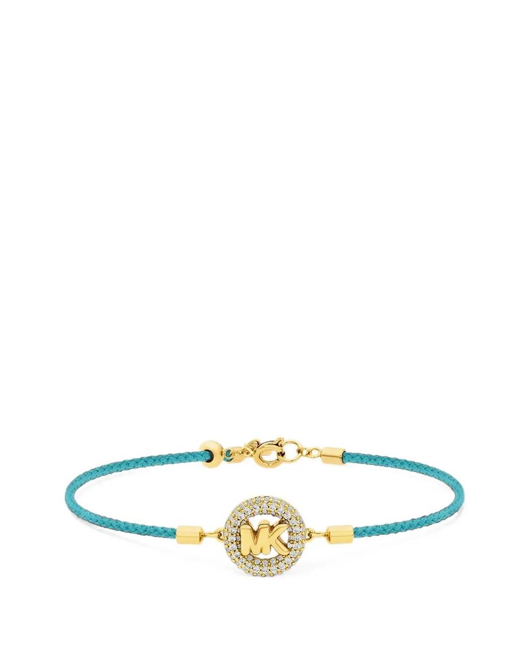 Michael Kors Metallic Bracelet With Cord And-Tone Logo With Inlays