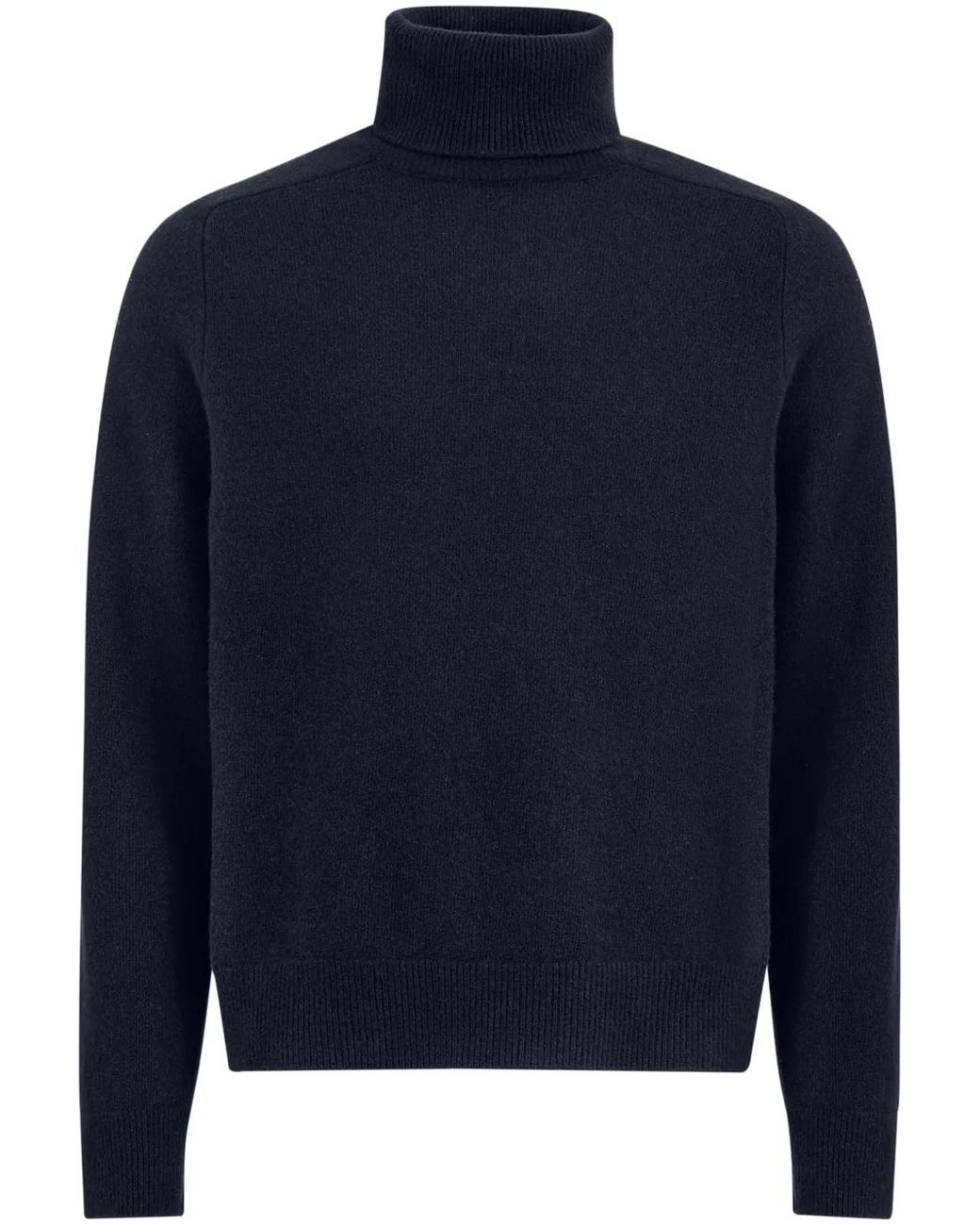 Maison Margiela Blue Roll-Neck Wool Jumper for men