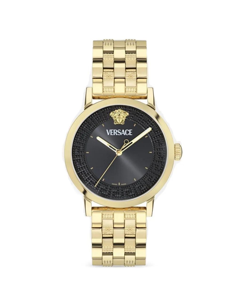 Versace Metallic Albireo Greca 40Mm Watch for men