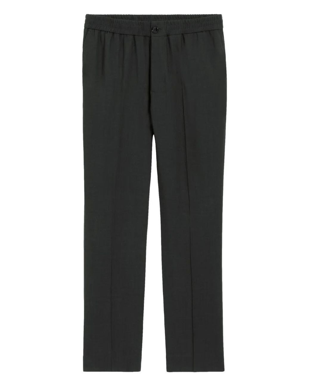 AMI Antraciet Wol Stretch Broek in het Gray voor heren