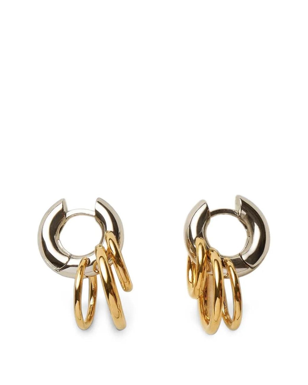 Panconesi Metallic Pierced Huggie Earrings
