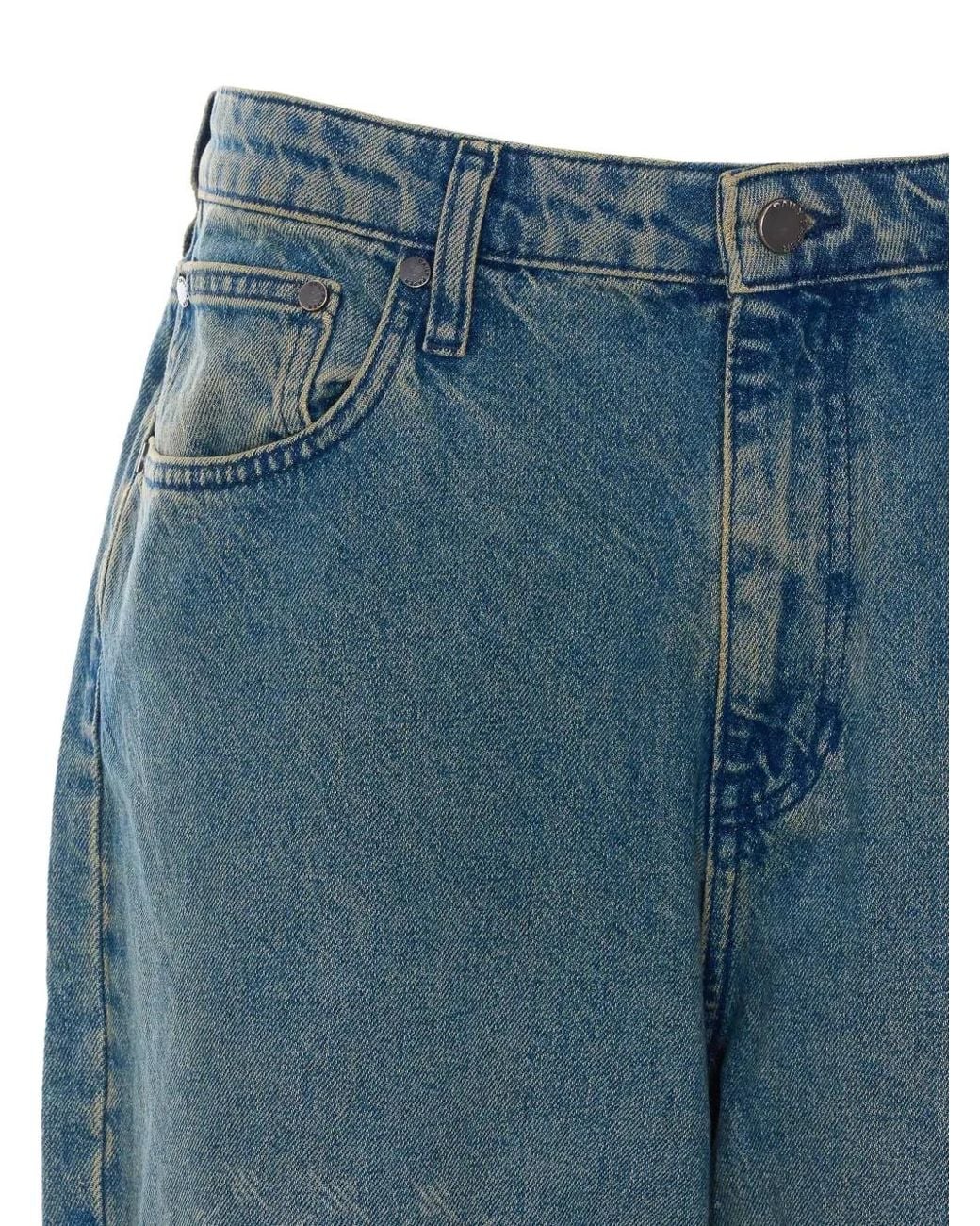 Daily Paper Blue Amba Monogram-Pattern Jeans for men