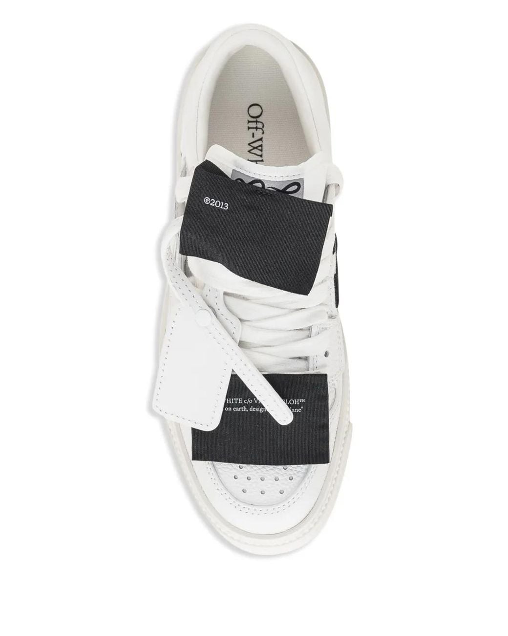 Off-White c/o Virgil Abloh White 3.0 Court Lace-Up Sneakers