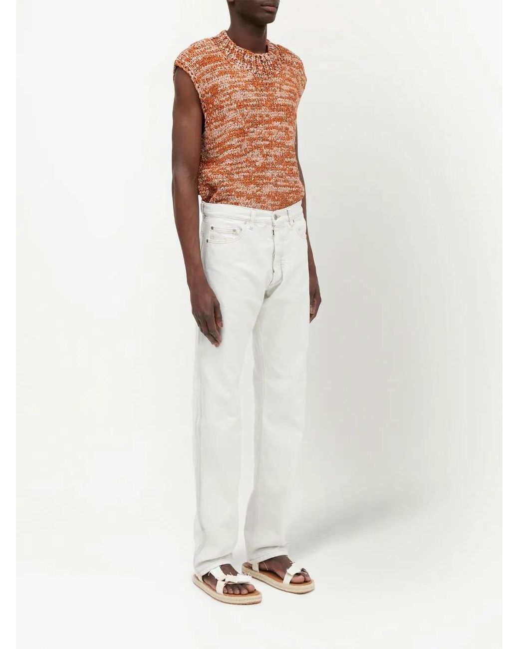 Maison Margiela Gray Selvedge Straight-Leg Jeans for men