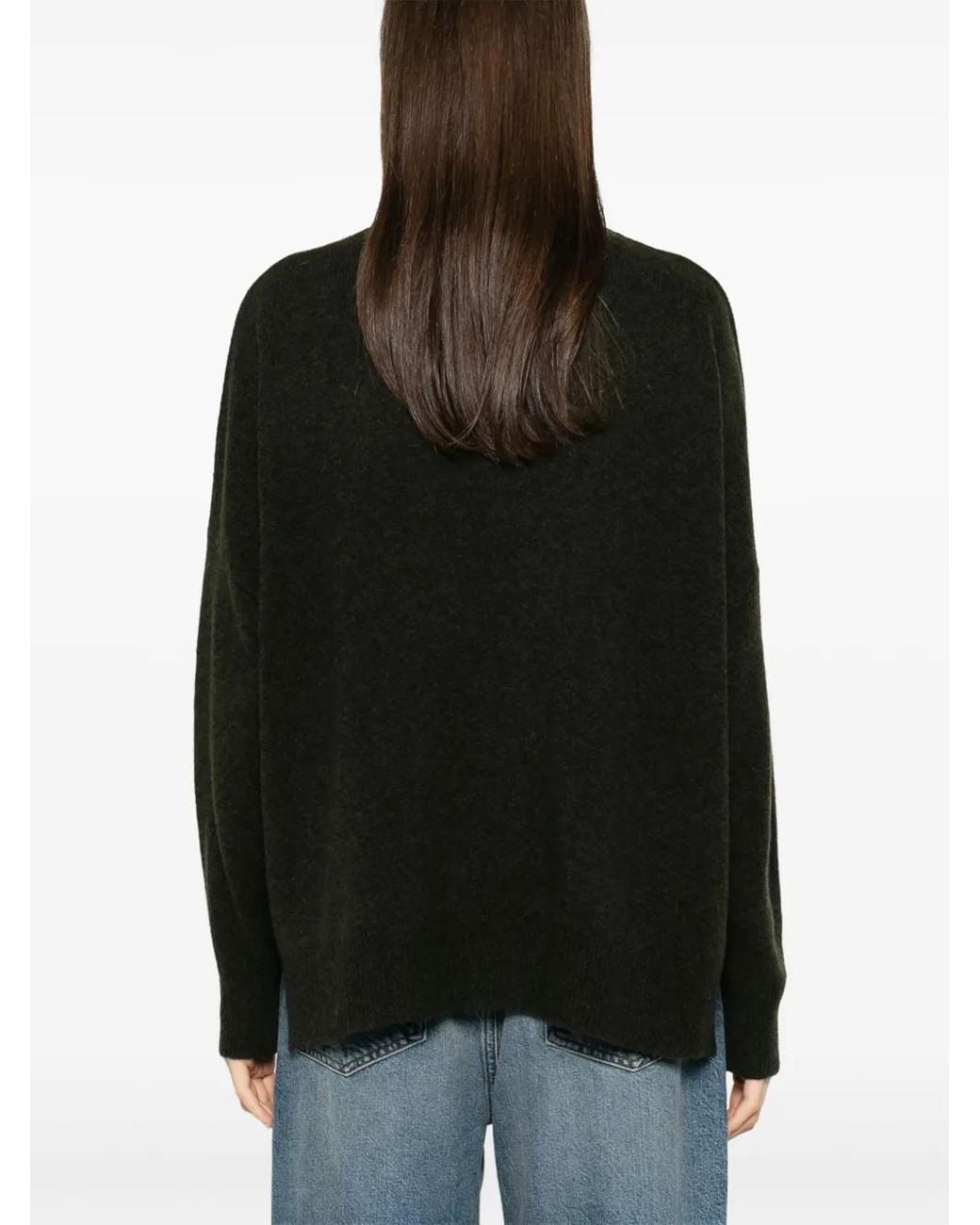Aspesi Black Pullover Aus Wolle