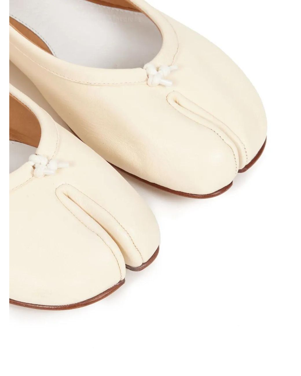 Maison Margiela Natural Tabi Ballet Flats