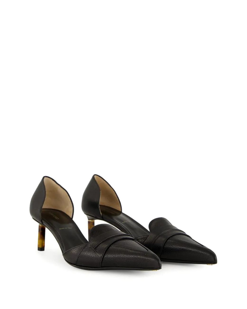 Tom Ford Black 85Mm Leather Pointed-Toe Pumps