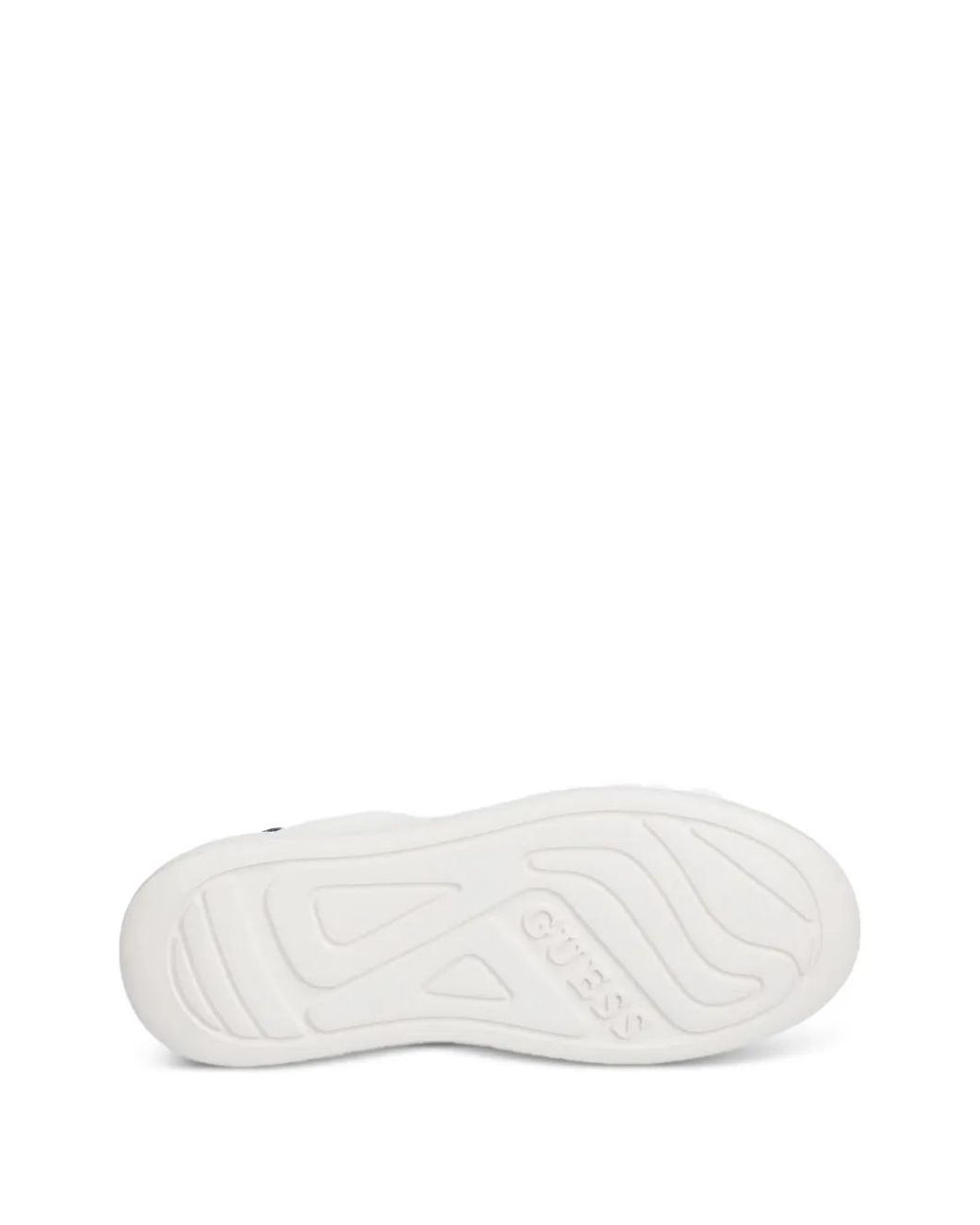 Guess White 4G-Monogram Panelled Sneakers