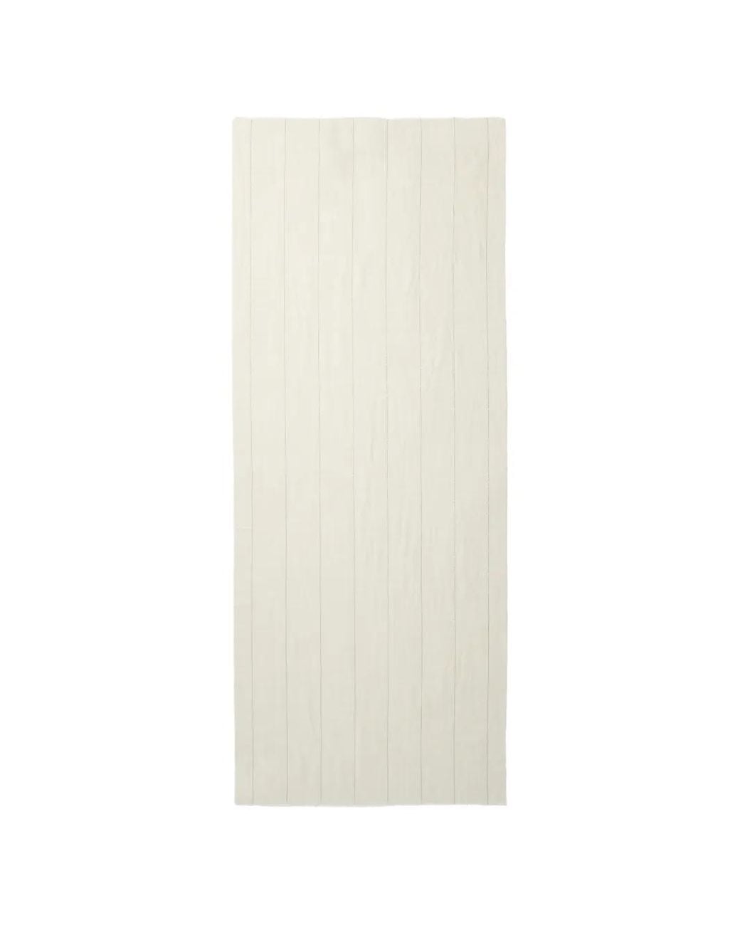 Peserico White Pinstripe-Pattern Fringed Scarf