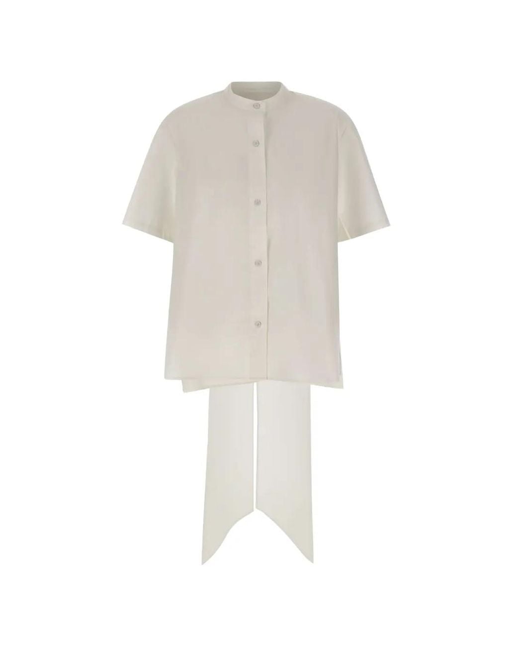THE GARMENT White Chemise À Col Mao