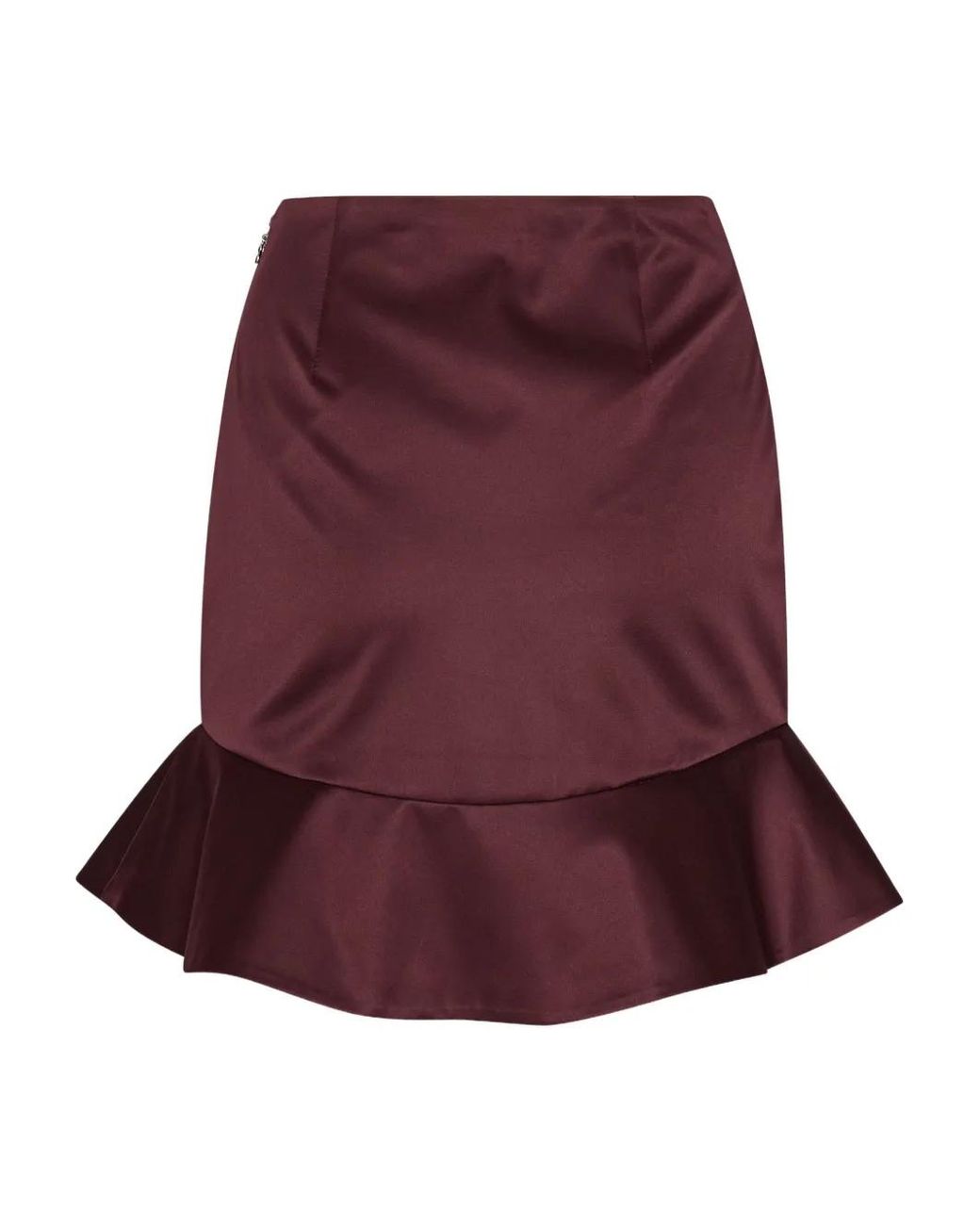 ROTATE BIRGER CHRISTENSEN Purple Ruffled Mini Skirt
