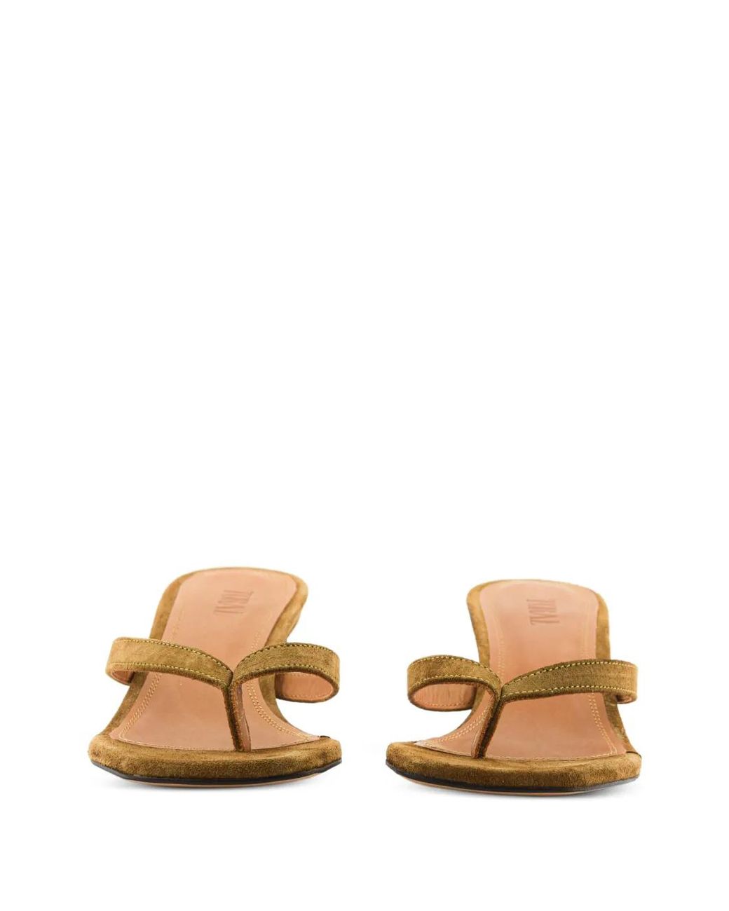 Toral Shoes Metallic Rocio Heeled Thong Sandals
