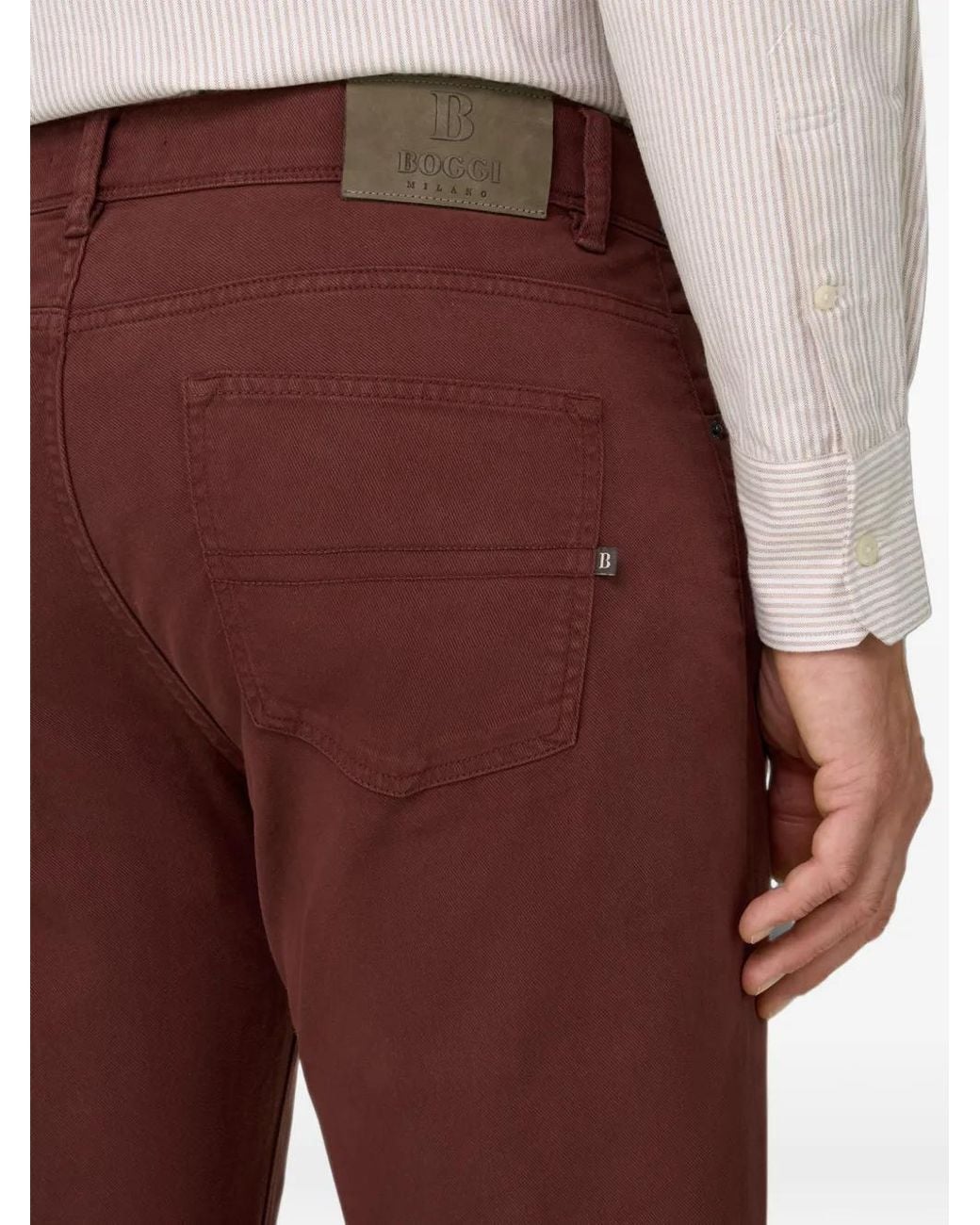 Boggi Red Jeans for men